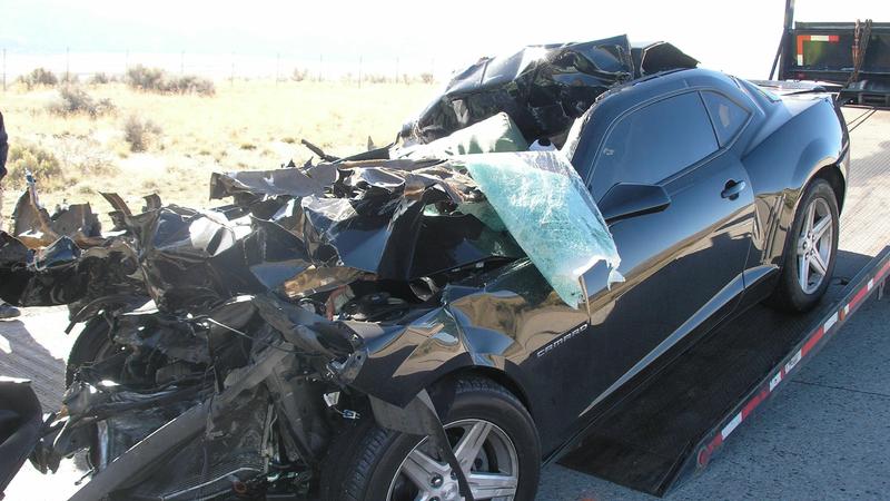 Bakı-Sumqayıt yolunda zəncirvari qəza - Avtomobil DYP postuna girdi