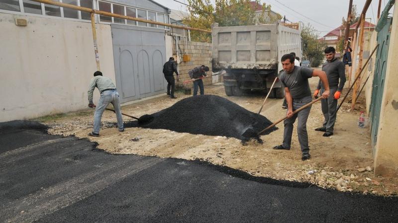Xırdalan sakinlərinə MÜJDƏ: ilin sonunadək yollar - FOTO