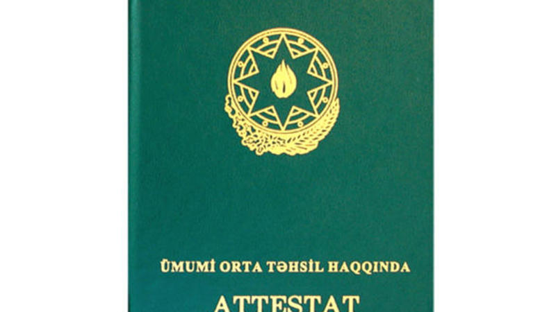 Ümumi təhsili nailiyyətlərlə başa vuranlara xüsusi nümunəli attestat veriləcək