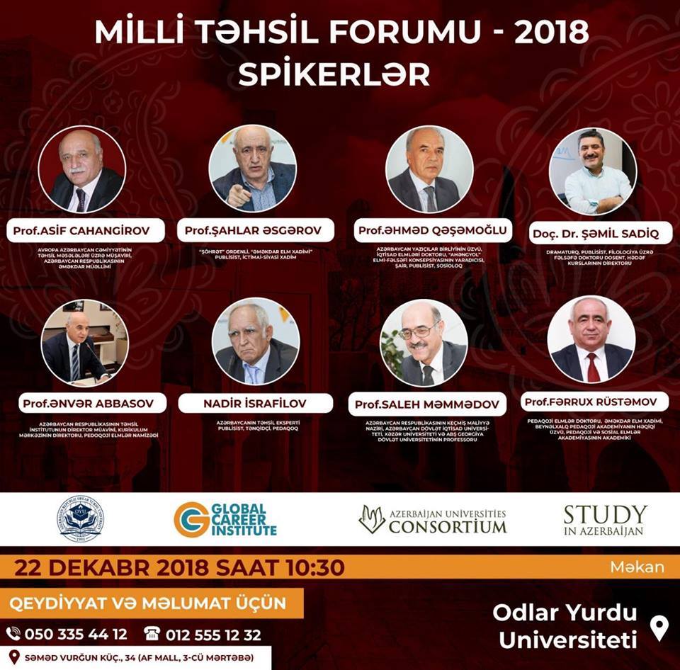 Azərbaycanda Milli Təhsil Forumu keçiriləcək