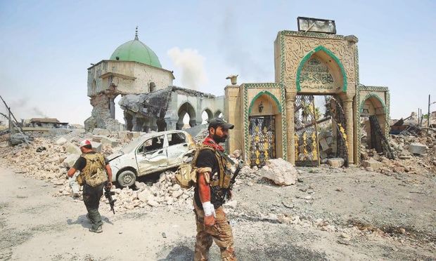 İŞİD-in məhv etdiyi qədim məscid bərpa olunur - FOTO