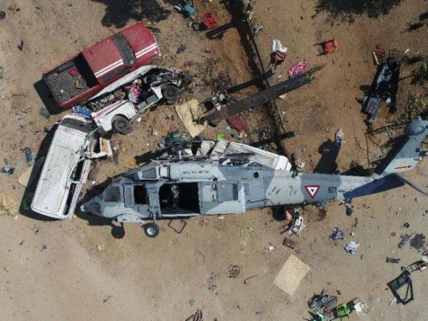 Meksikada helikopter qəzası: Qubernator və əri öldü - FOTO/VİDEO