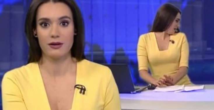 Aparıcı canlı yayımda çətin anlar yaşadı - VİDEO