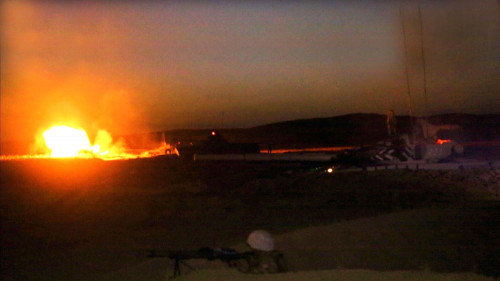 Ordumuzda döyüş atışlı gecə təlimi keçirildi