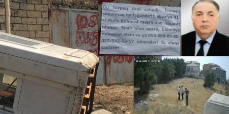 Növbəti rəzalət - ADPU-nin müəllimi Qarabağ qazisinin torpağını zorla əlindən alır... – VİDEO/FOTOLAR