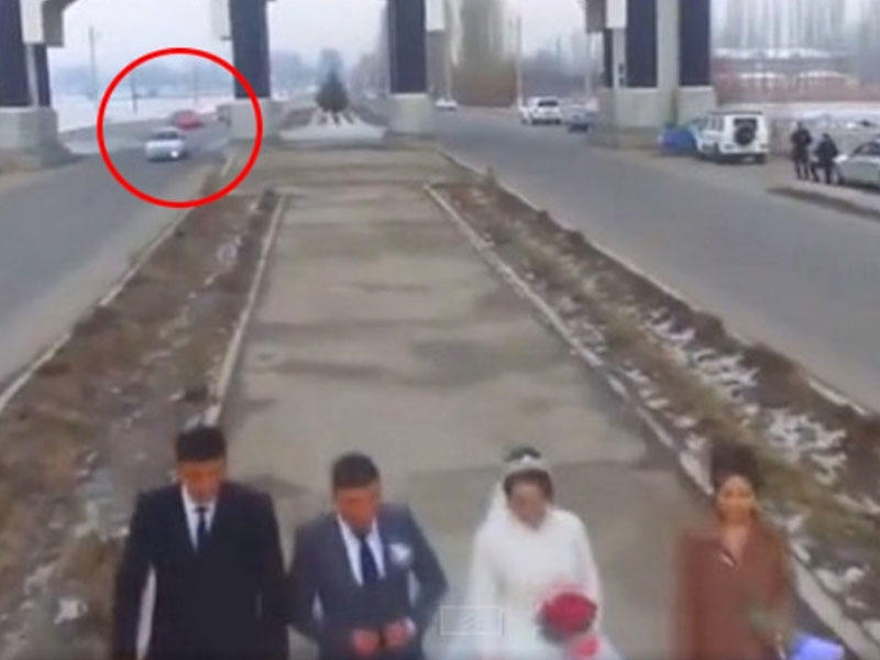 Toy çəkilişi zamanı dəhşətli qəza anı drona düşdü - VİDEO