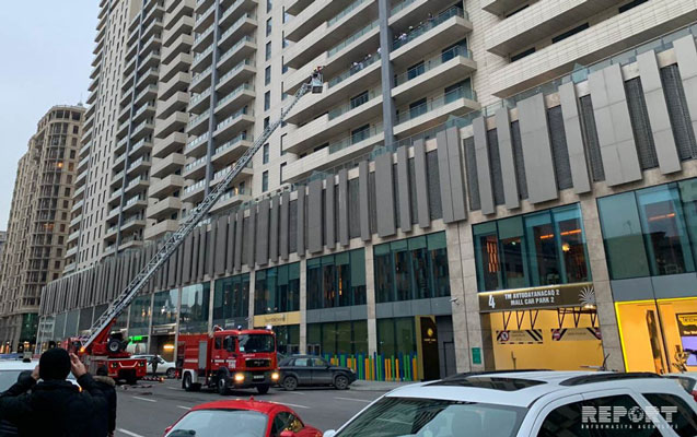 “Port Baku”da yanğın olub