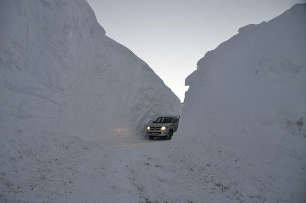Türkiyəyə üç metr qar yağdı - FOTO