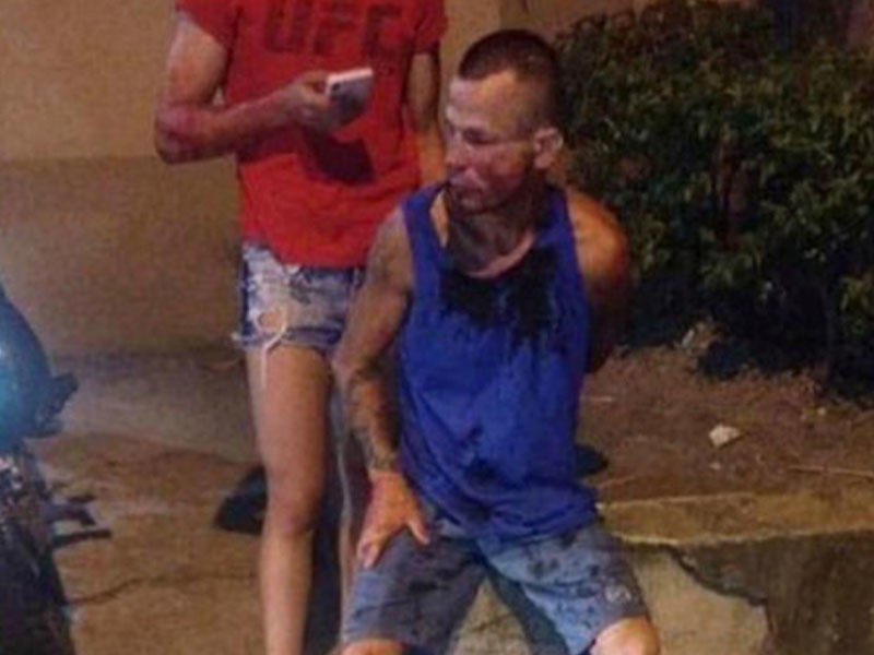 Soymağa çalışdığı qadın döyüşçü çıxdı - HƏYATININ ŞOKUNU YAŞADI - FOTO