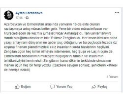 “MeydanTv”nin əməkdaşından ermənipərəst mövqe - Fotofakt