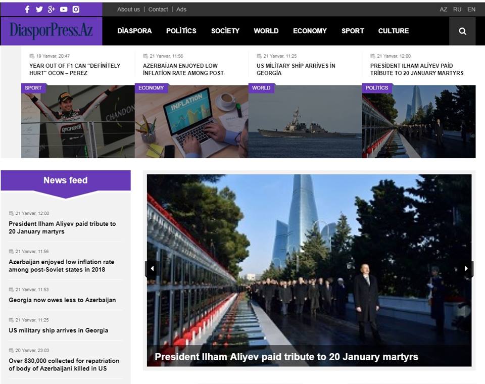 Azərbaycanda yeni diaspor saytı fəaliyyətə başladı