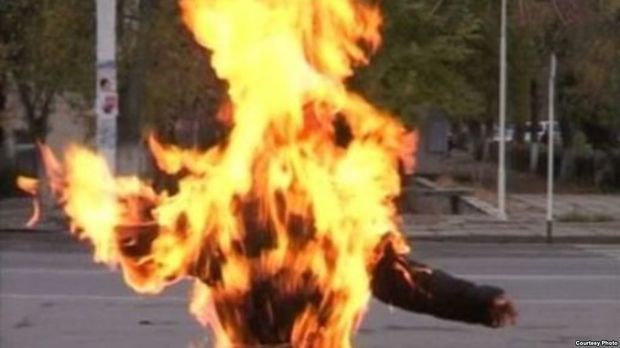 Moskvada məktəblini yandırdılar - VİDEO