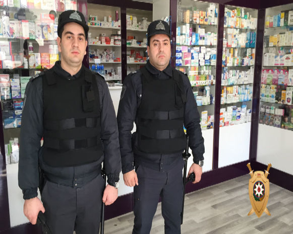 Mühafizə polisləri aptek oğrusunu “iş başında” yaxaladılar - FOTO