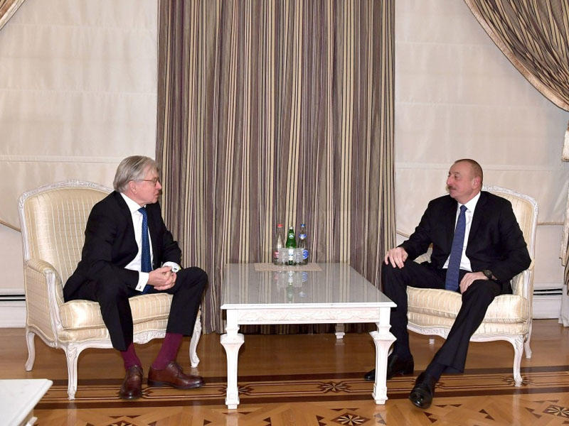 Prezident İlham Əliyev Niderland-Azərbaycan Dostluq Qrupunun sədrini qəbul edib