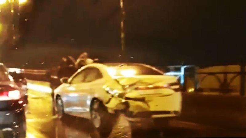 Bakıda ZƏNCİRVARİ QƏZA – 4 maşın bir-birinə girdi - VİDEO