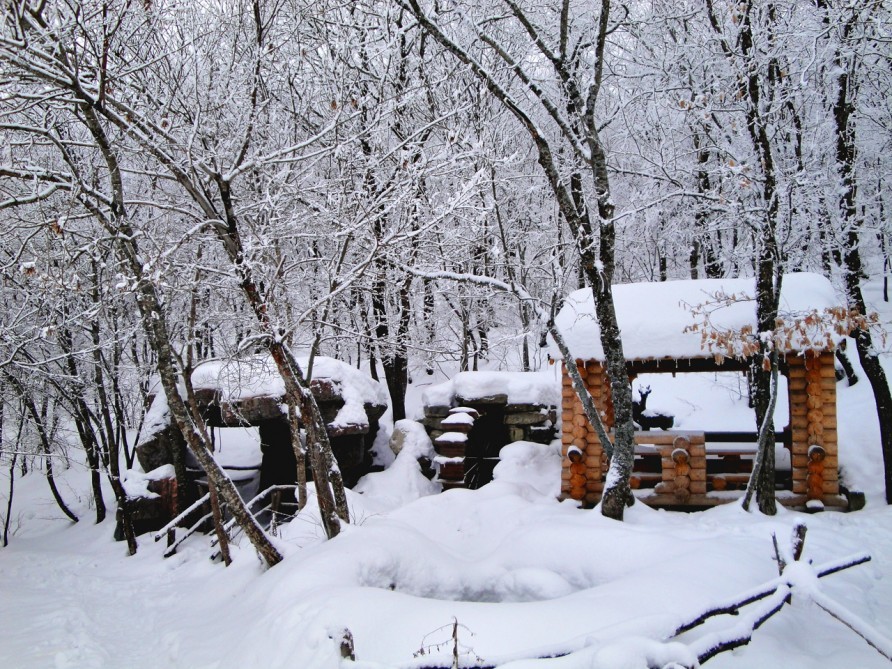 В северном регионе наибольшее количество снега выпало в поселке Алтыагадж