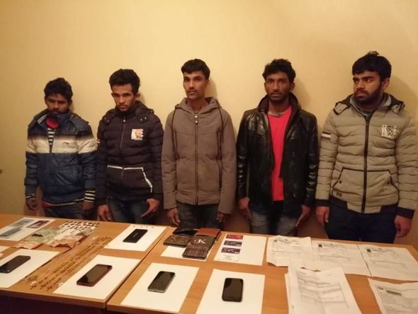 Sərhəddə əməliyyat: beş əcnəbi tutuldu - FOTO