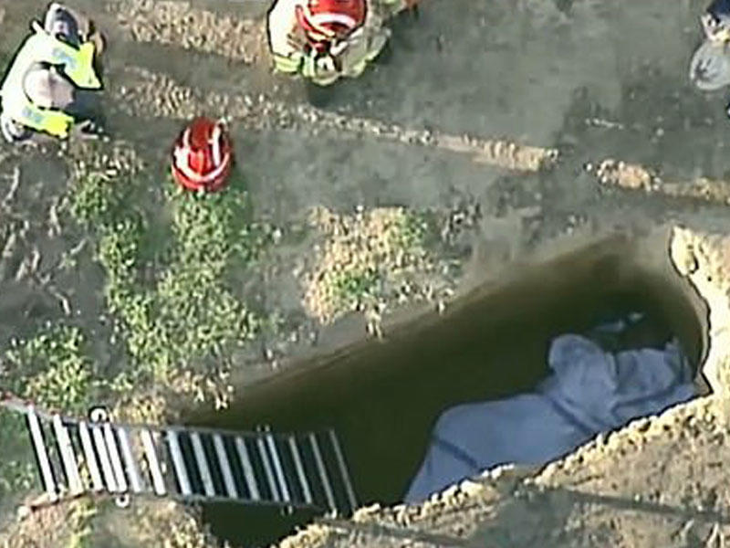 Qazdığı məzara düşdü, ayağını sındırdı - VİDEO - FOTO