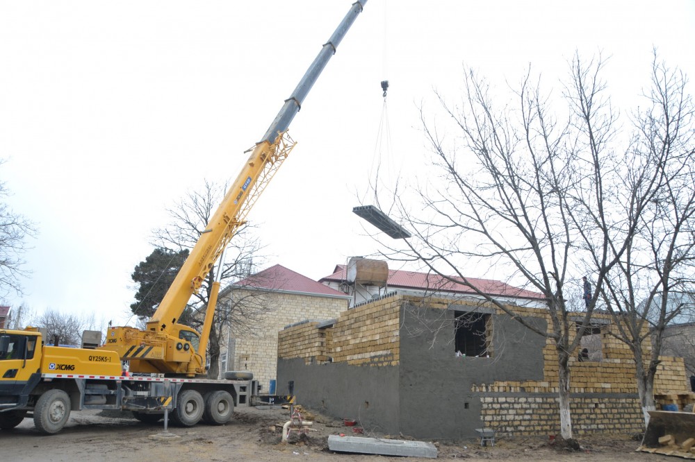 Шамахы: Завершается строительство 5 домов, будет возведено еще 7 домов