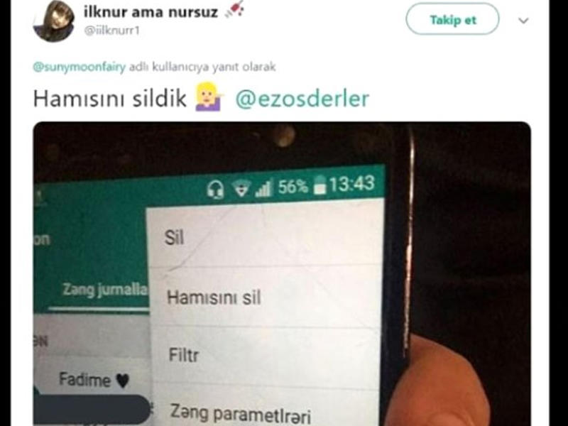 Türkiyədə yeni TREND: Telefonlarını Azərbaycan dilində işlədirlər - FOTO