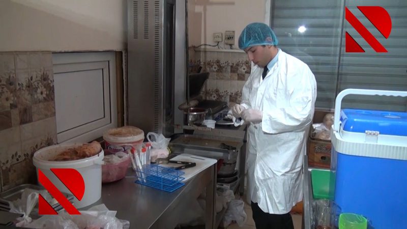 Bakıda 7 nəfərin zəhərləndiyi dönərxanadan görüntülər – Video