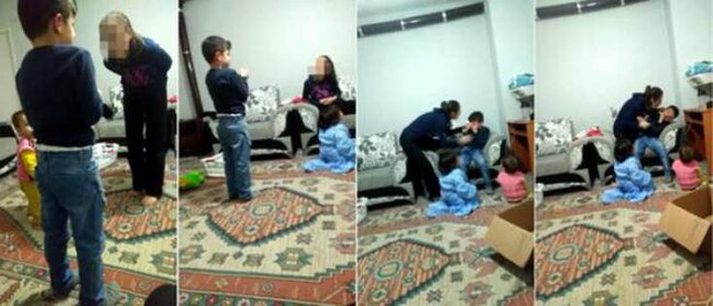 RƏZALƏT! Ana uşaqlara bunu etdi - Dayana bilməyən dayə.../ FOTO