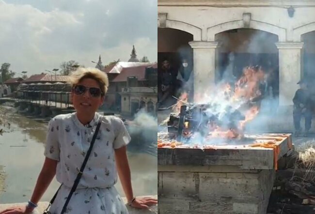 Hüsniyənin gözünün qarşısında meyit yandırdılar - Video