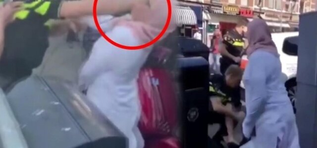 Hicablı qadına qarşı edilən bu hərəkət hər kəsin hiddətinə səbəb oldu - VİDEO