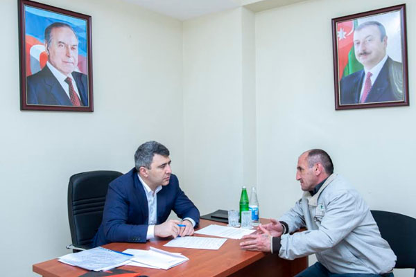İnam Kərimov Zaqatalada vətəndaşları qəbul edib (FOTO)