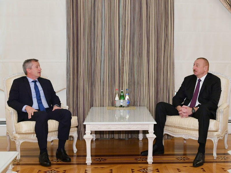 Prezident İlham Əliyev Argentina Milli Konqresinin Deputatlar Palatasının sədrini qəbul edib