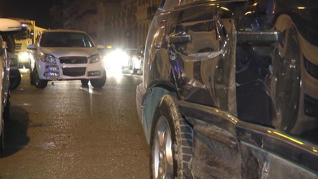 Авария в Баку: водители устроили драку - ВИДЕО