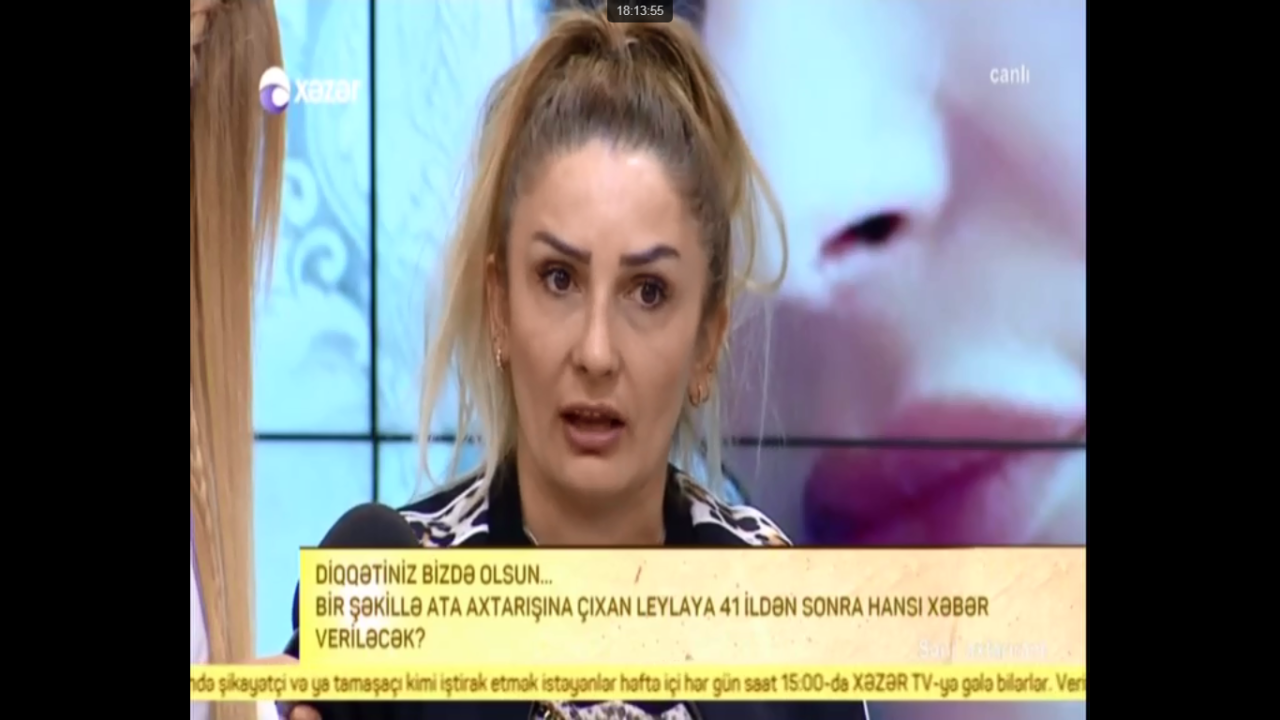 Ərini və iki uşağını atıb qaçmışdı, canlı efirə - 