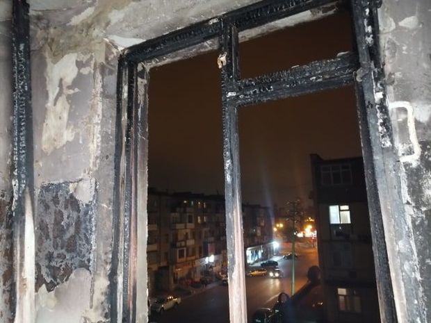 Köçkünlərin yataqxanasında yanğın olub - FOTO - VİDEO