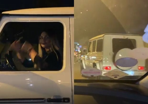 Шабнам занялась автохулиганством - ВИДЕО