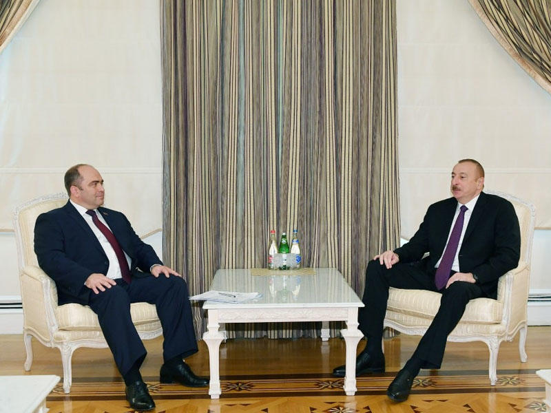 Prezident İlham Əliyev Belarusun Baş nazirinin müavinini qəbul edib