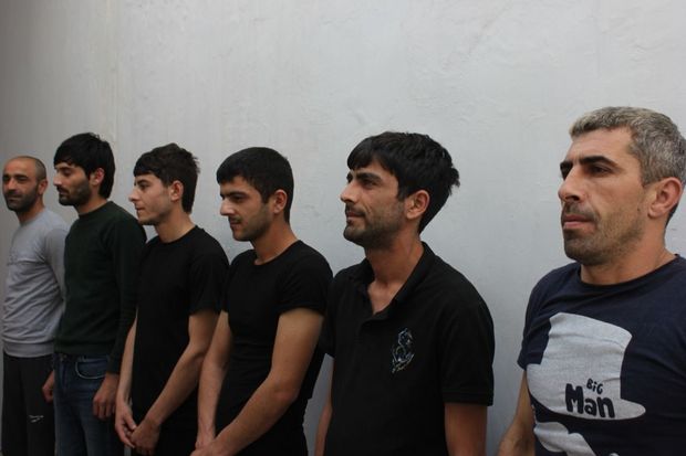 Silsilə oğurluqlar edən dəstə üzvləri saxlanıldı - FOTO