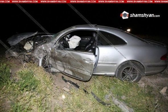 Erməni hərbçi yol qəzasında öldü - FOTO