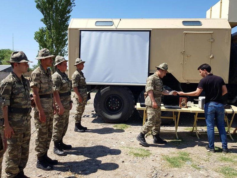 Əməliyyat-taktiki təlimləri çərçivəsində səhra şəraitində təminat məntəqələri yaradılıb - VİDEO - FOTO