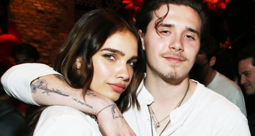 Известная модель и сын Дэвида Бэкхэма подрались