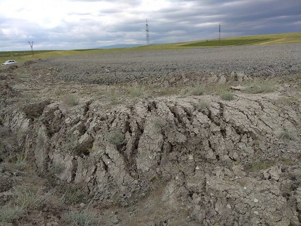 Şamaxıda vulkan püskürdü - FOTO