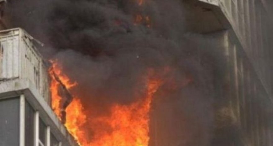 Пожар в сумгайытской многоэтажке: жители эвакуированы