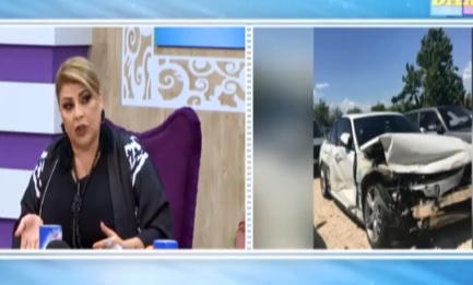 Mətanətin qızı AĞIR QƏZAya düşdü: gözü cırıldı: Maşın TIR-la toqquşub - FOTO