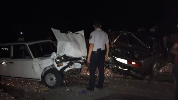 В Товузе столкнулись четыре автомобиля, есть раненый - ФОТО