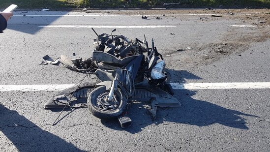 Azərbaycanda motosiklet qəzası: ölən və yaralanan var