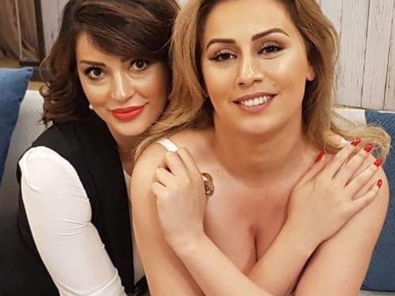 Roza sinəsini açıb əli ilə gizlətməyə çalışdı - FOTO