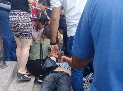 Bakı metrosunda qız üstündə QAN TÖKÜLDÜ