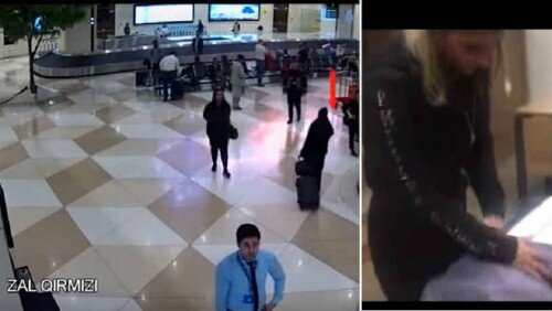 Aeroportda film kimi əməliyyat: gömrükdən çadrada keçmək istədi