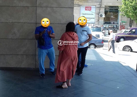 Şəhərin mərkəzində ərəblərlə intim alver: 