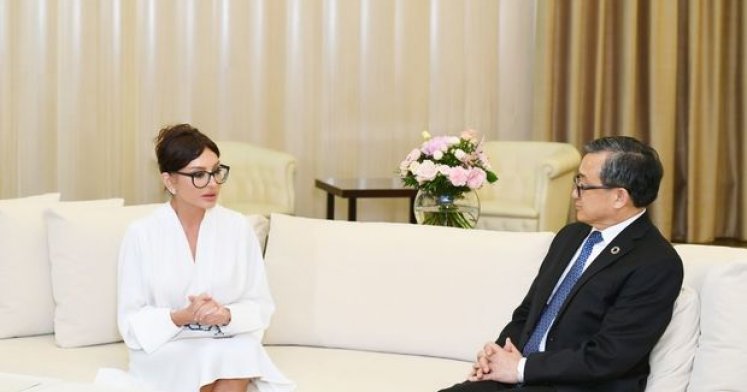 Mehriban Əliyeva BMT Baş katibinin müavini ilə görüşüb - FOTO