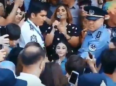 Fanatları Şəbnəm Tovuzluya hücum etdi - VİDEO